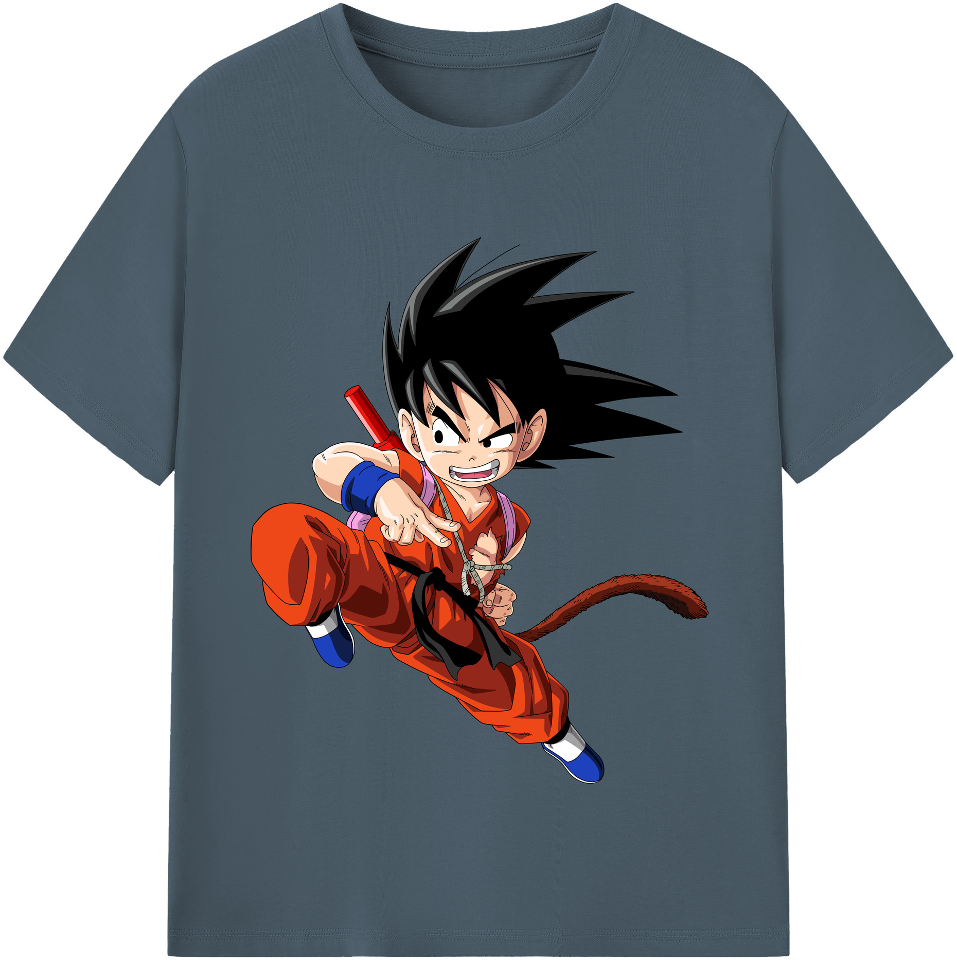 （画像用） ドラゴンボール 孫悟空（そん ごくう）Son Goku カカロット DRAGON BALL Kakarotto 綿100％半袖Tシャツ（フロントプリント）